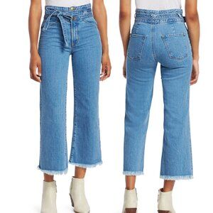 J. Brand Sukey Tie Waist Cropped Flare Jeans